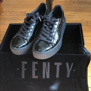 Puma Fenty cracked leather creepers